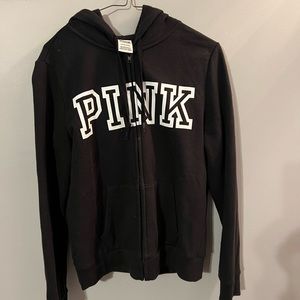 Pink zip up hoodie